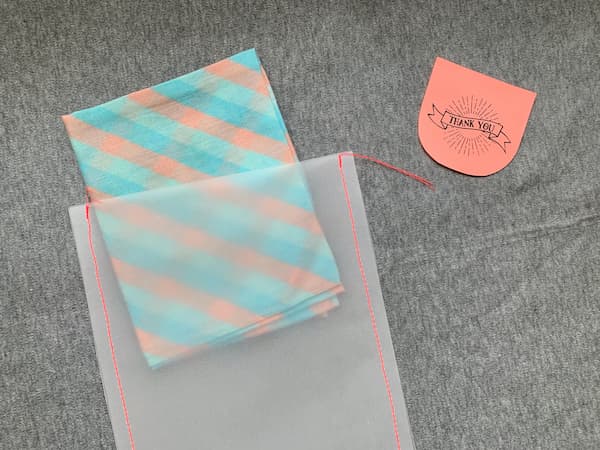 ミシンで作る簡単ラッピング袋の作り方