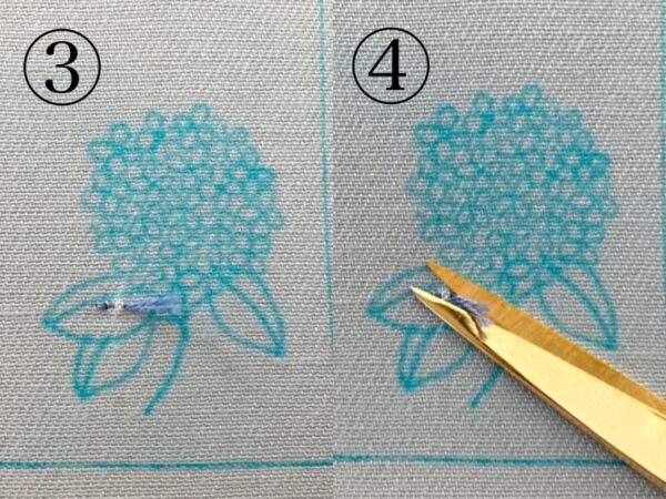 【図案つき】アジサイ刺繍コースターの作り方