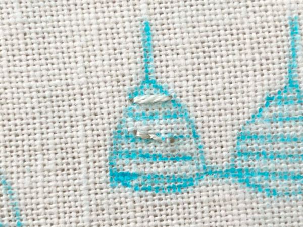 【図案つき】水着とビーチサンダルの刺繍の作り方