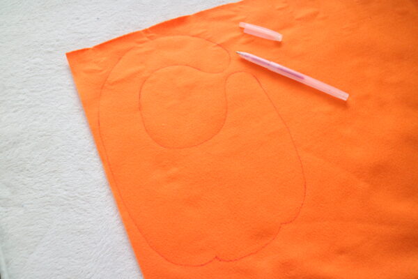 縫わずに作れる！ハロウィンスタイ（かぼちゃ）の作り方
