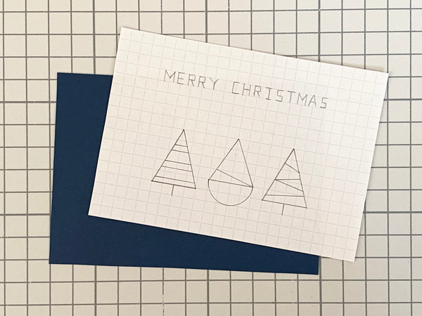紙刺繍で作るクリスマスカードの作り方