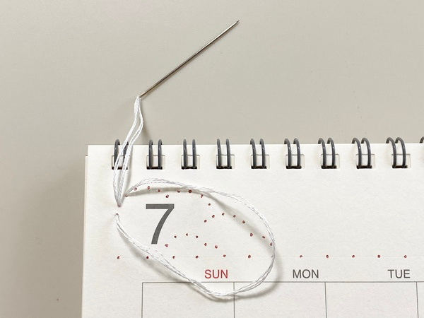 紙刺繍で飾ろう！7月のカレンダーの作り方