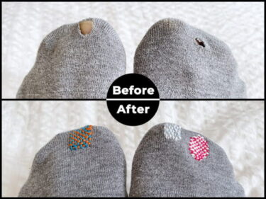 靴下の穴を補修しよう！簡単＆かわいい縫い方解説