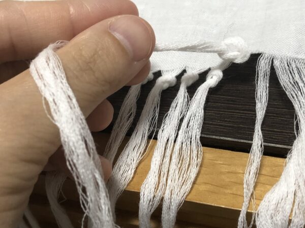 沙羅双樹の刺繍ストールの作り方