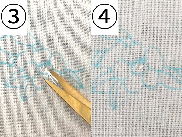 【図案付き】椿とメジロの刺繍の作り方