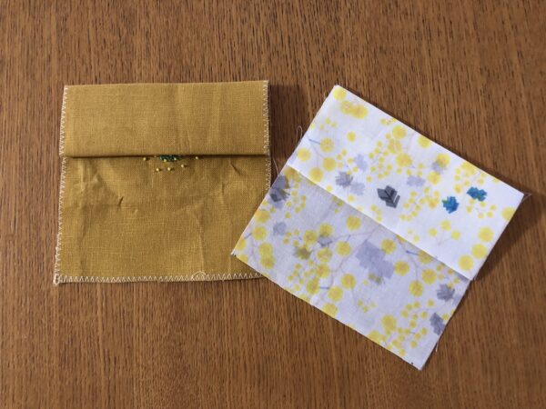 《図案あり》ミモザ刺繍のカードケースの作り方