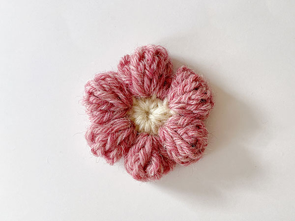 玉編みのお花
