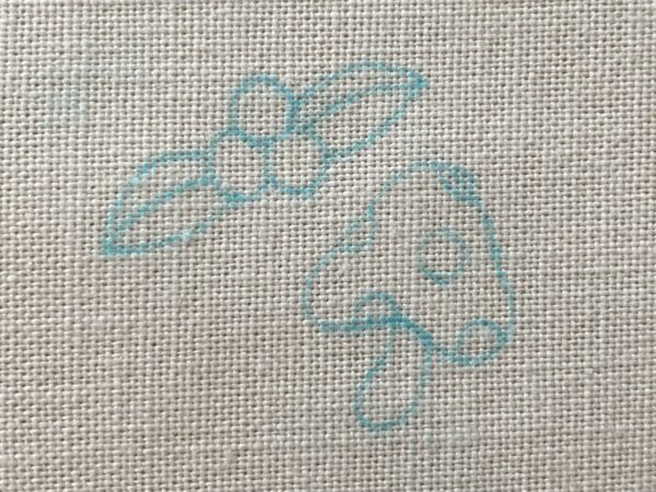 【図案付き】キノコと木の実の刺繍の作り方