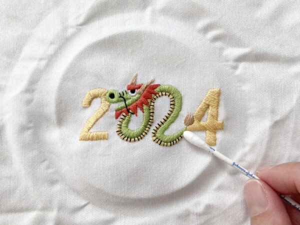 【図案付き】2024年辰年の刺繍の作り方
