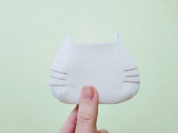 猫形ミニミニポーチの作り方