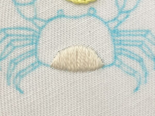 【図案付き】かに座の刺繍の作り方