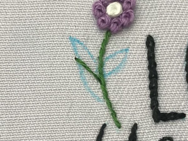 【図案付き】お花とメッセージの刺繍入りトートバッグの作り方