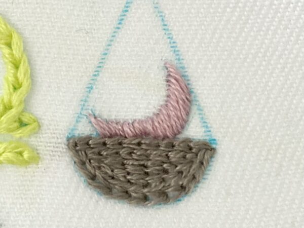 【図案付き】てんびん座の刺繍の作り方