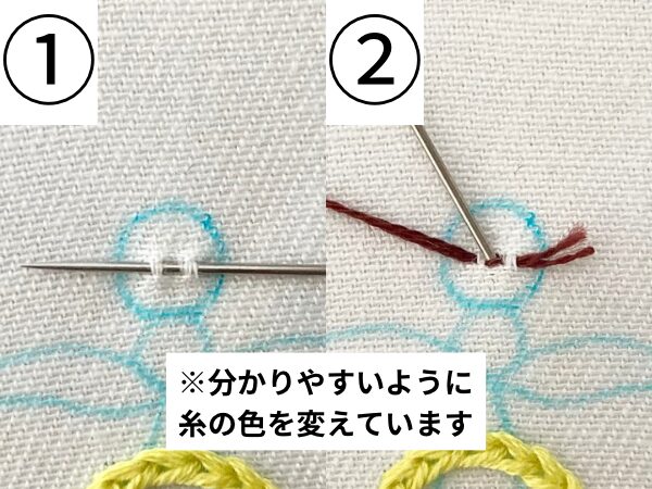 【図案付き】てんびん座の刺繍の作り方