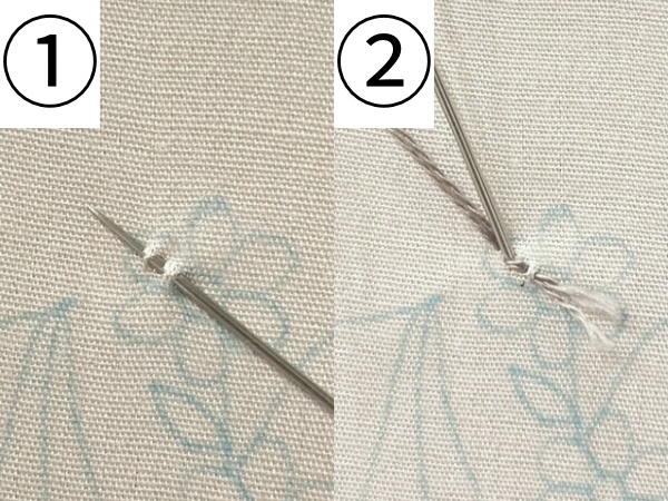 【図案付き】アルファベット「N」の刺繍の作り方