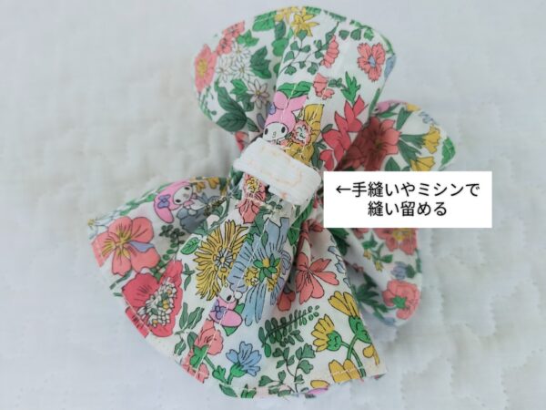 簡単に作れる大ぶりシュシュの作り方