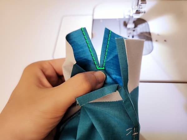 ポケット沢山バネ口ポーチの作り方