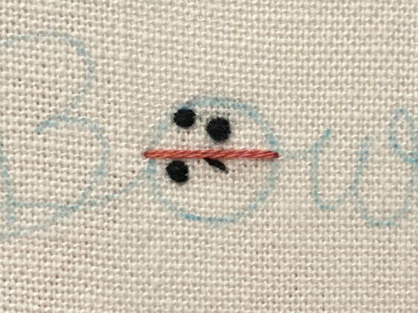 【図案付き】ボウリングの刺繍の作り方