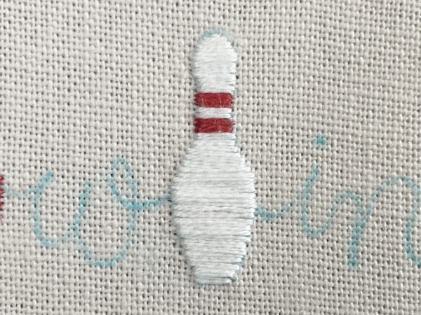 【図案付き】ボウリングの刺繍の作り方