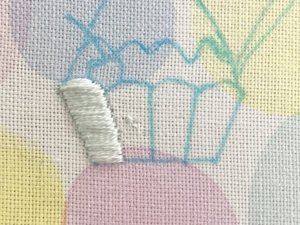 【図案付き】かき氷の刺繍の作り方