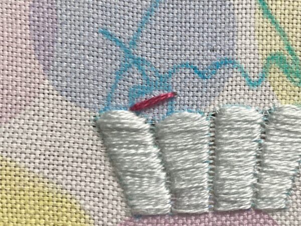 【図案付き】かき氷の刺繍の作り方