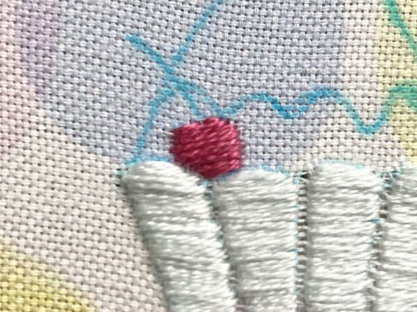 【図案付き】かき氷の刺繍の作り方