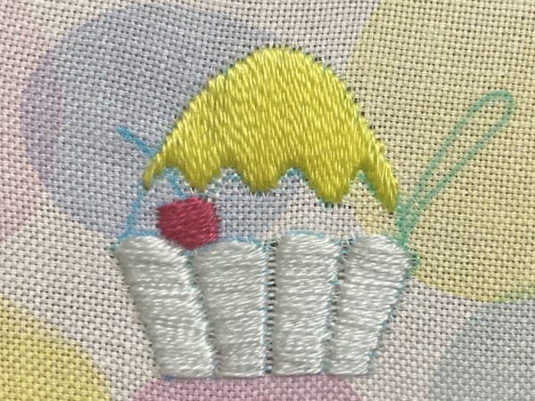 【図案付き】かき氷の刺繍の作り方
