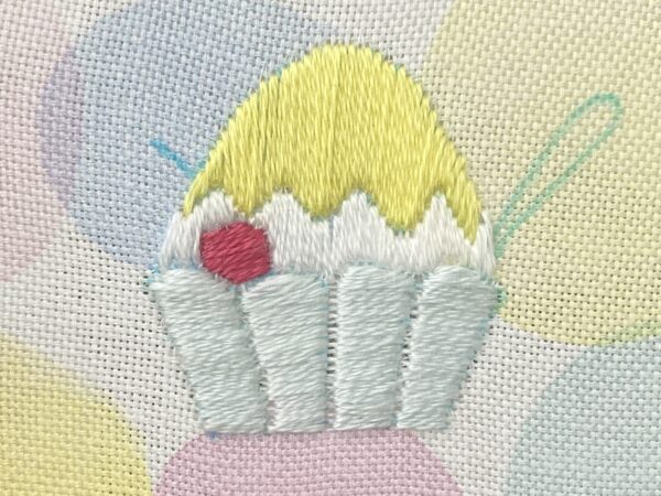 【図案付き】かき氷の刺繍の作り方