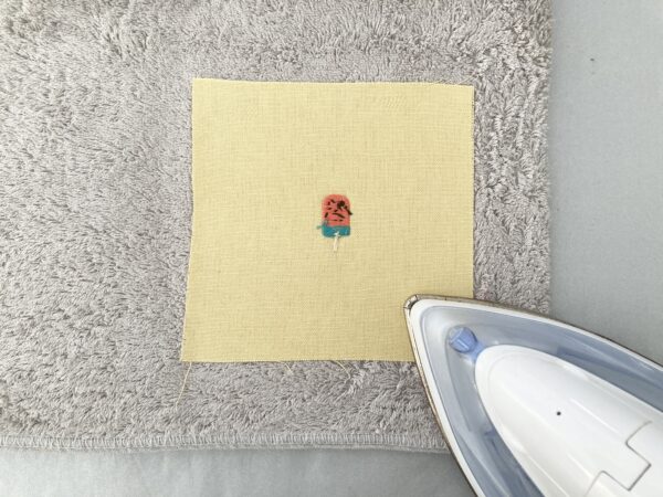【図案付き】スイカアイスの刺繍の作り方
