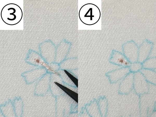 【図案付き】コスモスの刺繍の作り方