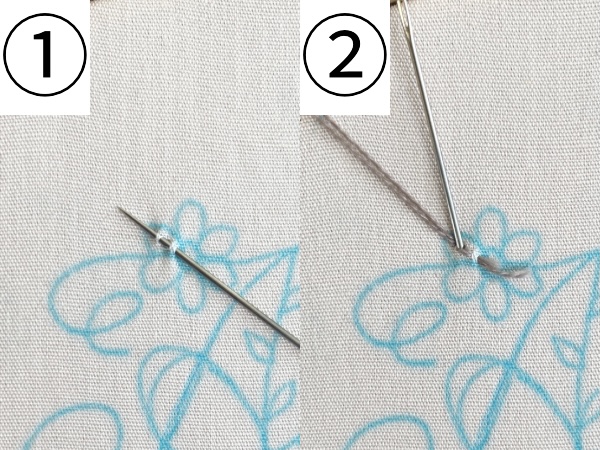 【図案付き】アルファベット「A」の刺繍の作り方