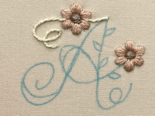 【図案付き】アルファベット「A」の刺繍の作り方