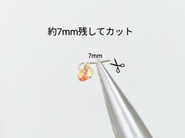 チェコシードのファルファーレで作る金木犀のピアスの作り方