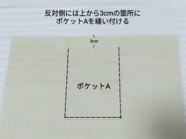インド刺繍リボンと帆布のワンハンドルバッグの作り方