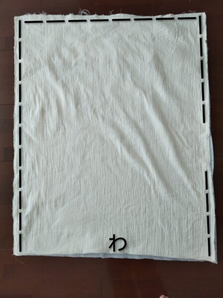 フリル大判ひざ掛けの作り方