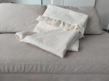 フリル大判ひざ掛けの作り方