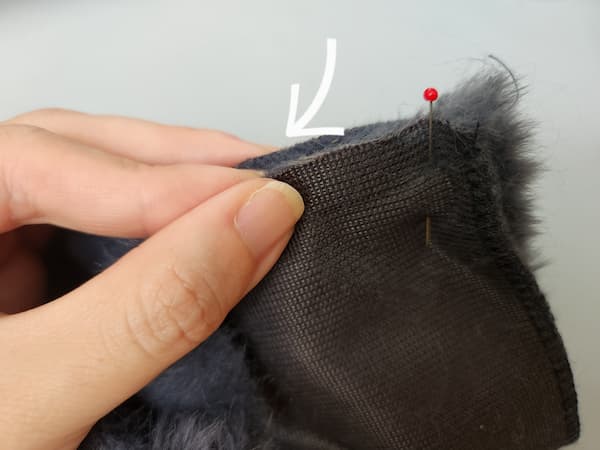 ファーで作る簡単耳当ての作り方