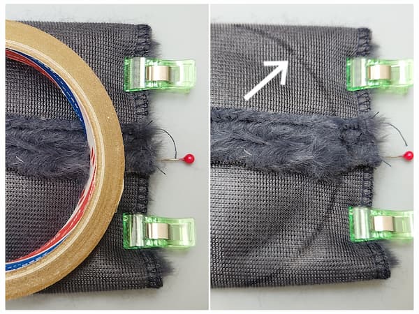 ファーで作る簡単耳当ての作り方
