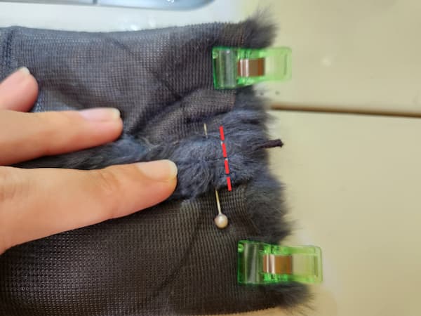 ファーで作る簡単耳当ての作り方