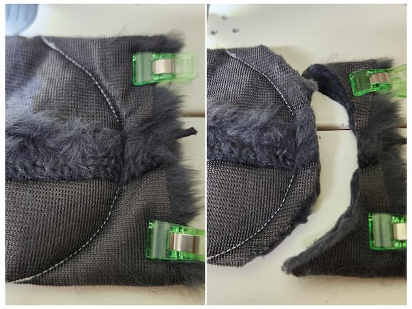 ファーで作る簡単耳当ての作り方