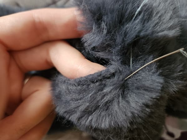 ファーで作る簡単耳当ての作り方