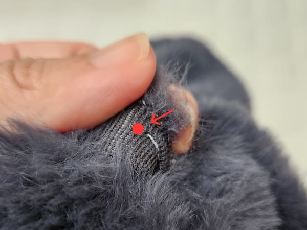 ファーで作る簡単耳当ての作り方