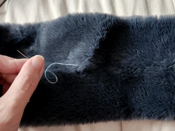 ファーで作る簡単耳当ての作り方