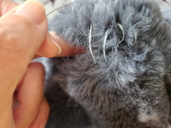 ファーで作る簡単耳当ての作り方