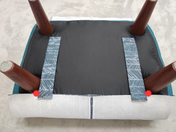 四角いオットマンカバーの作り方