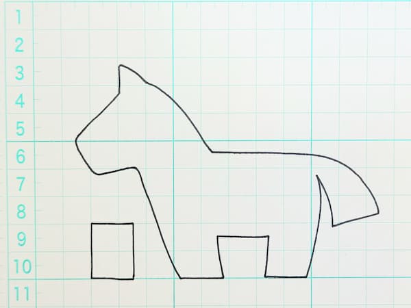 フェルトで簡単ダーラナホース(馬・午)の作り方