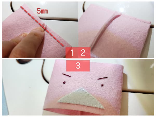 フェルトで簡単な鬼さんの作り方