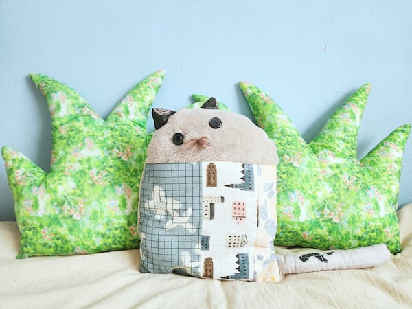 生活にクスッと草クッションの作り方