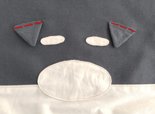 ミニチュアシュナウザーナップサックの作り方