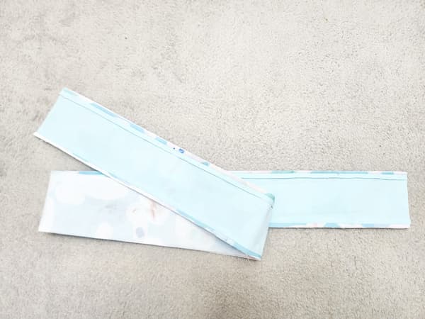 A4ファイルと小物を束ねる布ベルトの作り方